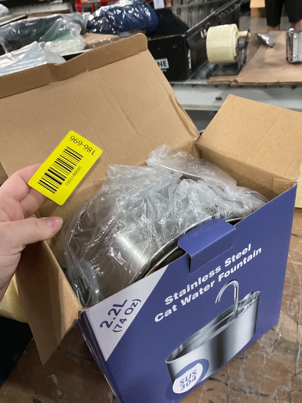 Photo 1 of ***(PARTS ONLY/ NON FUNCTIONAL)***
Cat Water Fountain Stainless Steel: 74oz/2.2L Cat Fountain for Drinking - Pet Water Fountain for Cats Inside - Quiet Cats Water Bowl Dispenser - Kitty Drinking Fountains - for Pets& Small Animals