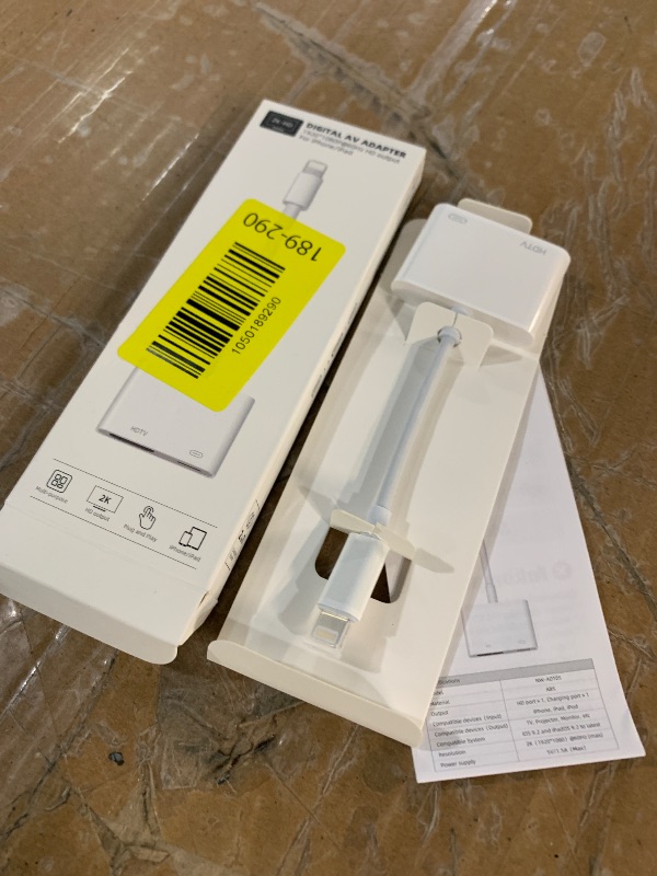 Photo 1 of [Apple MFi Certified] Lightning to HDMI Adapter for iPhone to TV, iPhone HDMI Adapter 1080P Digital AV Sync Screen Connector Cable Compatible for Phone 14/13/12/11/XS/XR/X/8/7 No Power Needed