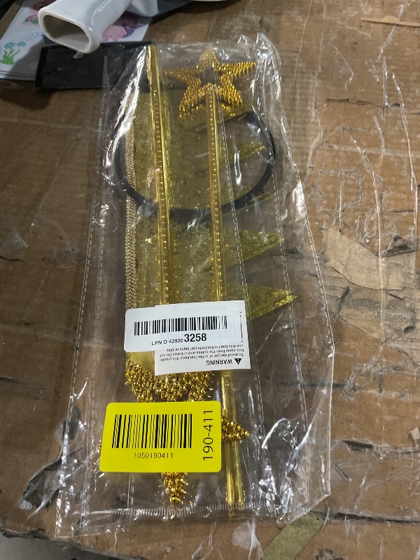 Photo 1 of ***MISSING TIE***
Itscolofy Gold Star Wand and Crown & Tie, Gold Crowns Hats Angel Princess Fairy Costume for Wedding Party Cosplay Birthday Couples Halloween Dress Up Accessories