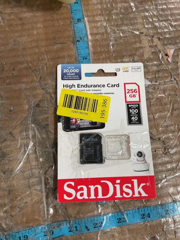 Photo 1 of * missing a piece *
SanDisk 256GB High Endurance Video microSDXC Card with Adapter for Dash Cam and Home Monitoring systems - C10, U3, V30, 4K UHD, Micro SD Card - SDSQQNR-256G-GN6IA
