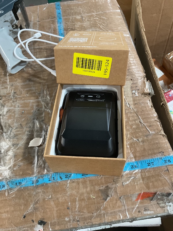 Photo 1 of ***(MISSING TAPE)***SUPVAN T50M Pro Bluetooth Label Maker Machine with Tape, Wide Waterproof Label, Versatile App with 40 Fonts and 650+ Icons, Inkless Labeler for Home, Kitchen, School, Office Organization, Black