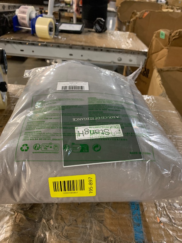 Photo 1 of ***STOCK PHOTO FOR REFERENCE ONLY***StangH Curtains Velvet Silver Grey - Bedroom Window Curtains 96 inches Long Super Soft Thick Room Darkening Curtain Drapes for Living Room/Kitchen, Light Grey, W52 x L96, 2 Panels