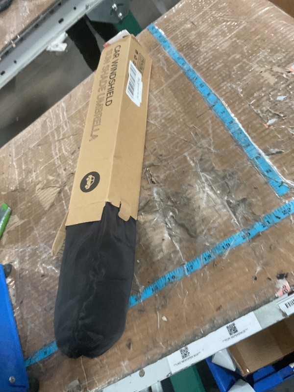 Photo 1 of [2025 Upgraded] Windshield Sun Shade Umbrella - Foldable Car Sunshade for Jeep Wrangler/Gladiator, for Toyota 4Runner/Land Cruiser, Front Window Sun Shade UV Block & Heat Shield(Small-55"x23")