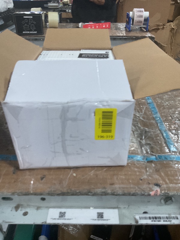 Photo 1 of (100 Pack) BESTTEN USWP6 Matte Snow White Decorator Screwless Wall Plate, 1-Gang Decor Switch Plate, Decorative Outlet Cover, for Dimmer, USB, GFCI, Receptacle, Light Switch