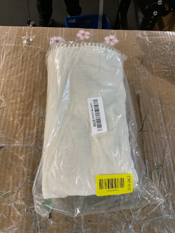 Photo 1 of ***(HEAVILY USED/ MINOR DAMAGE/ SEE NOTES)***decorUhome Chenille Soft Throw Pillow Covers 22x22 Set of 2, Farmhouse Velvet Neutral Decorative Euro Pillow Covers with Stitched Edge for Couch Sofa Bed Home Decor, Cream White