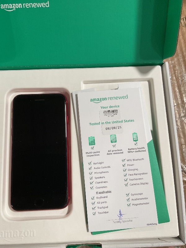 Photo 1 of ***(USED)***Apple iPhone SE 3rd Gen, 64GB, RED - Unlocked (Renewed Premium)