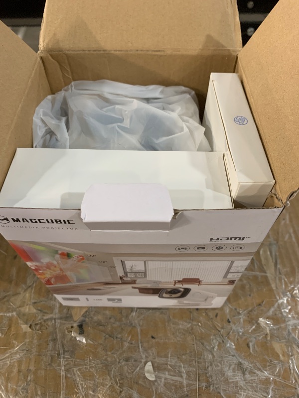 Photo 1 of ?Auto Focus&1080P?Magcubic Mini Smart Projector with 4K Support, Portable Projector with Wifi and Bluetooth, 5W Speaker, Built in Apps, Voice Control, Outdoor Movie Projector