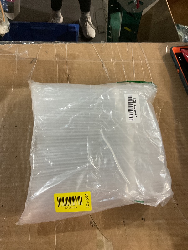 Photo 1 of [500 Pack] Clear Flexible Plastic Drinking Straws Disposable Straw 8'' inches Tall