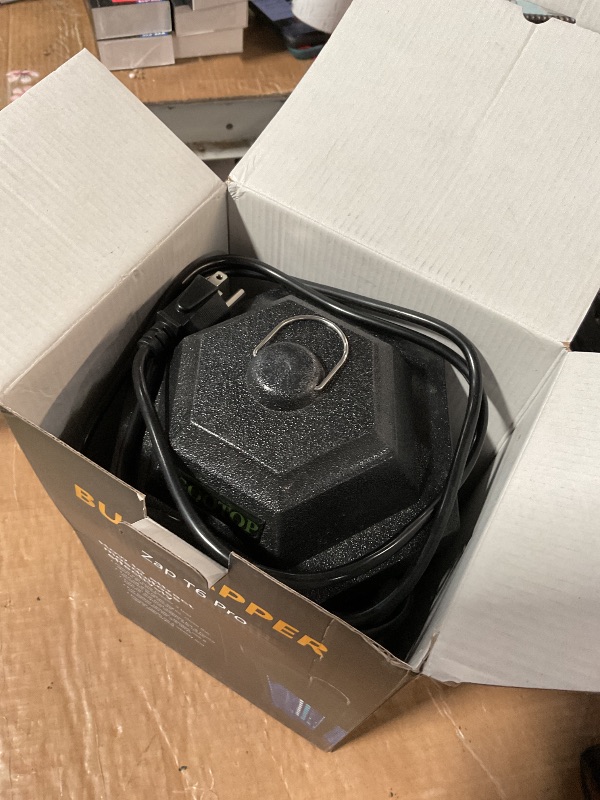 Photo 1 of ***(PARTS ONLY/ MAJOR DAMAGE/ NON FUNCTIONAL)***GOOTOP Bug Zapper Outdoor, Mosquito Zapper, 3 Prong Plug in Electric Fly Zapper, Mosquito Killer, Fly Traps, Flying Insects Zapper Indoor Outdoor 90-130V, 4200V, ABS Plastic Outer (Black)