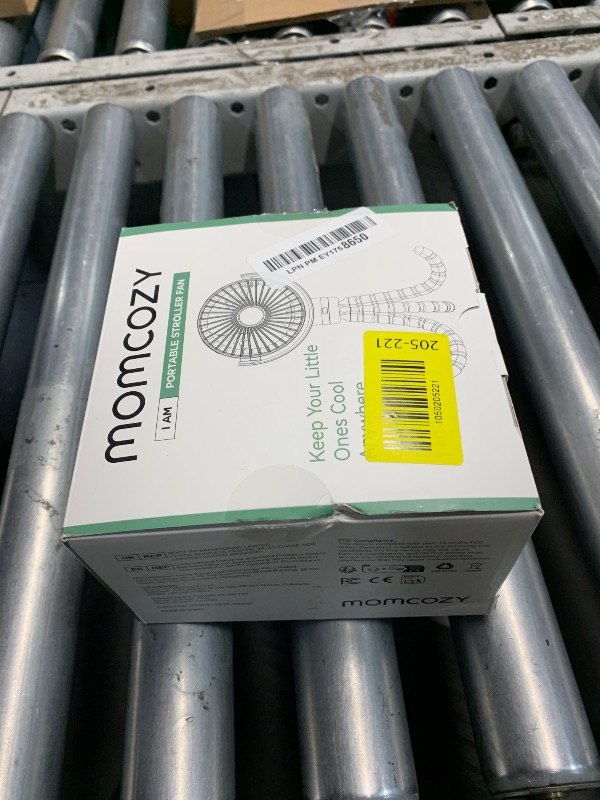 Photo 1 of ***(MISSING CHARGER/ UNABLE TO TEST ITEM)***Momcozy Portable Stroller Fan, 8000mAh, 27H Ultra-long Battery Life, Detachable 4 Speed 360°Rotate, LED Night Light with 2 Modes, USB Rechargeable Handheld Cooling Fan for Travel, Car Seat, Bedroom