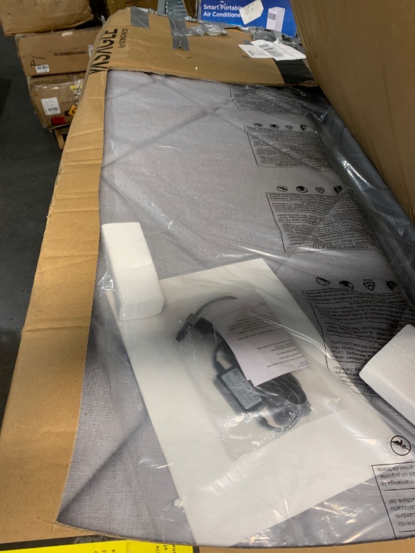 Photo 1 of ***********INCOMPLETE ITEM, THIS IS ONLY BOX #1 OUT OF 2****************
VASAGLE LED Bed Frame Queen Size, Queen Bed with Headboard and 4 Drawers, 1 USB Port and 1 Type C Port, Adjustable Upholstered Headboard 36.7/39.3 Inches, No Box Spring Needed, Light