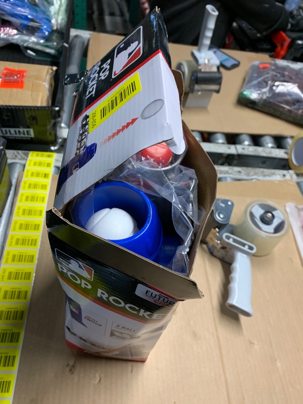 Photo 1 of (missing pieces) Franklin Sports MLB Kids Pitching Machine - POP ROCKET Kids Baseball Trainer - Includes 5 Plastic Baseballs & Baseball Bat, Multicolor Medium