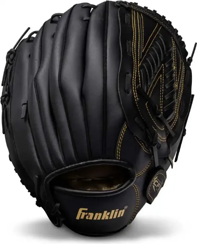 Photo 1 of ***STOCK PHOTO FOR REFERENCE ONLY***
Franklin Sports Field Master Baseball + Softball Glove - Field Master Adult + Youth Baseball + Softball Mitt - Men's + Women's Gloves - Right Hand Throw - 13" - Black