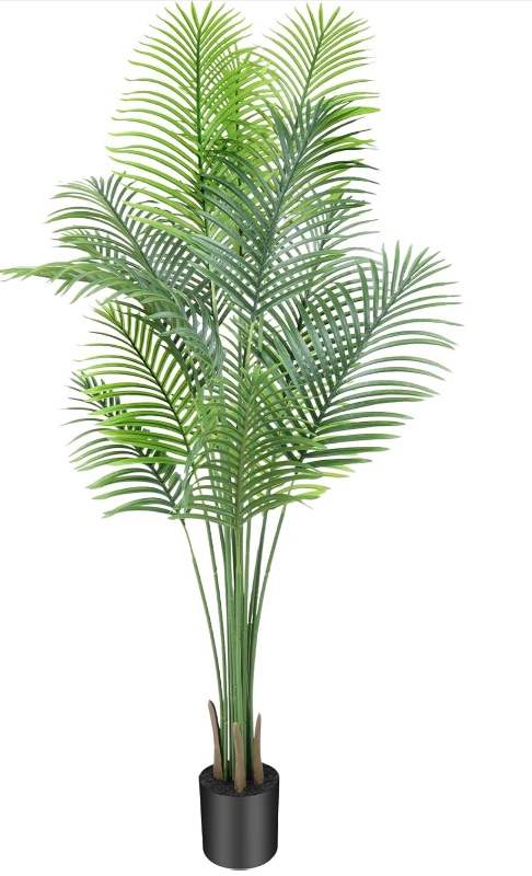 Photo 1 of * stock photo for reference *
ANTING 7FT 1Pack Areca Palm Artificial Plants - Large Fake Plant for Home Decor - Tall Silk Plants Indoor - Lifelike Greenery for Any Room Decor