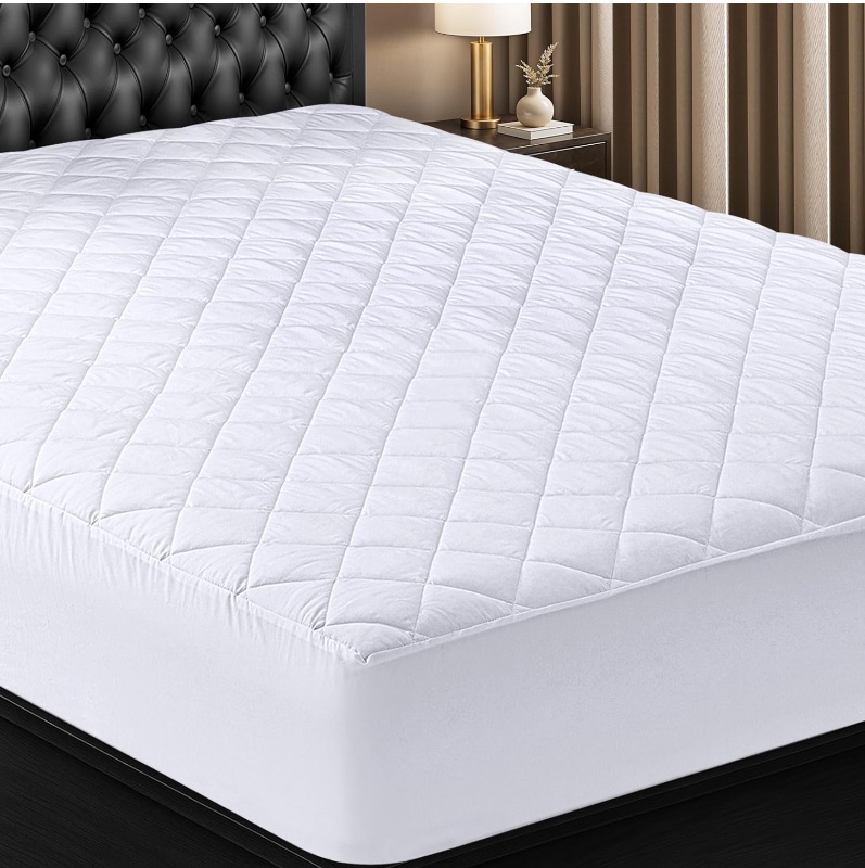 Photo 1 of * stock photo for reference *
Utopia Bedding Quilted Fitted Mattress Pad, Twin Size, Elastic Fitted Mattress Topper Protector and Cover with Deep Pocket Stretches up to 16 Inches, Machine Washable (White)