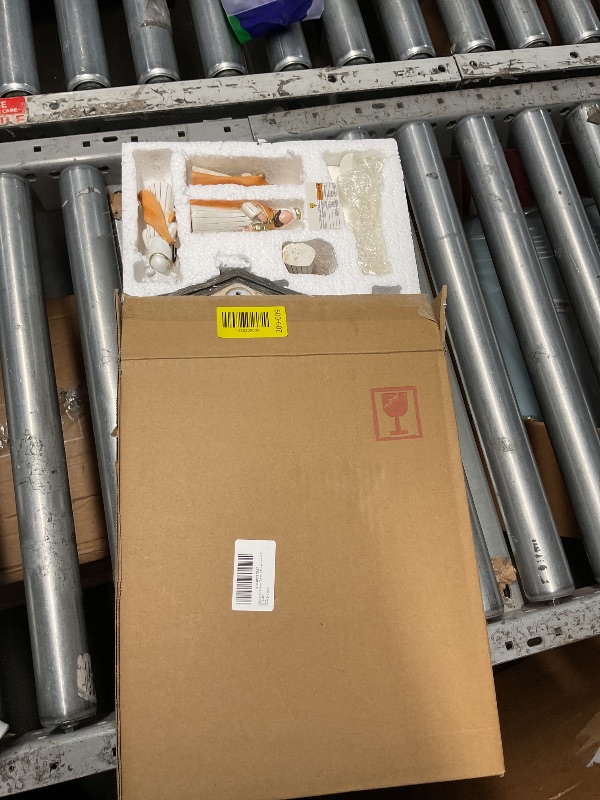 Photo 1 of ***(MISSING PARTS/ SEE NOTES FOR DETAILS)***WANCHIY Nativity Set Indoor Christmas Decoration- 14 Pieces Nativity Scene with Manger for Nativity Scene Indoor Use, The Nativity Story Figures- Christian Religious Nativity Sets & Figures