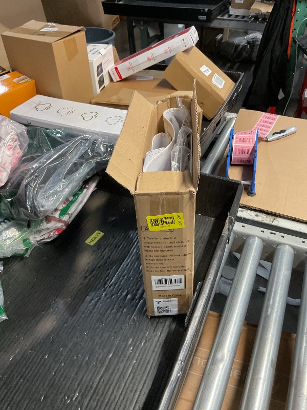 Photo 1 of (missing pieces) Lampshades Set of 2, Drum Lampshades 11.6" Top x 12.6" Bottom x 9.8" High, Seaside village Medium Lampshades