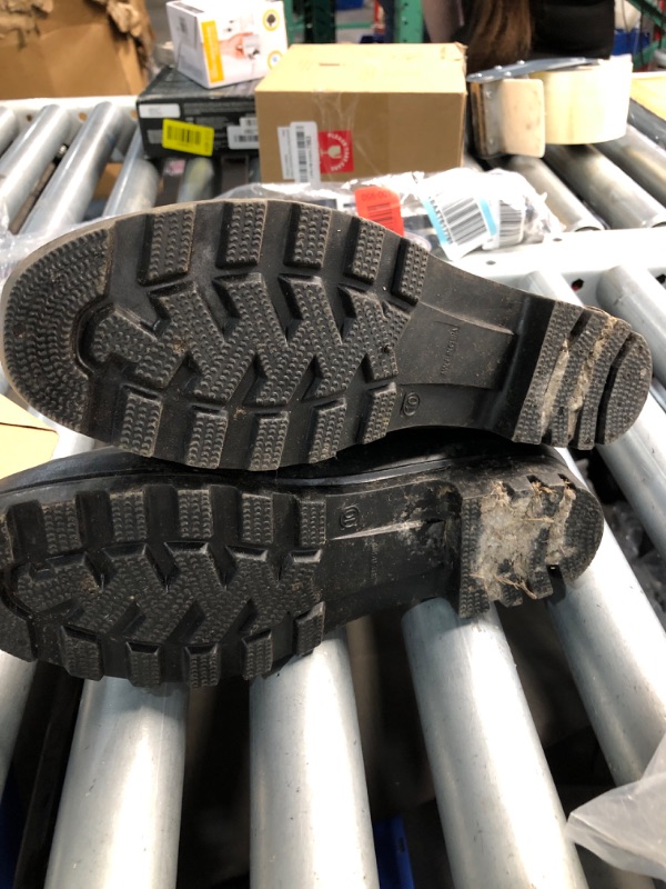 Photo 1 of ***(HEAVILY USED/ MINOR DAMAGE)***HISEA Women's Waterproof Rain Boots Wide Mid Calf Comfortable Rubber Shoes Lightweight Anti-slipping Rain Footwear for Outdoor Garden Farm Work