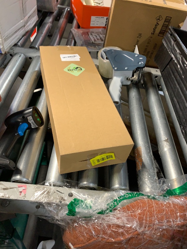 Photo 1 of (missing pieces) Brushed Nickel Handicap Grab Bar w/Toilet Paper Roll Holder, Zepolu 2-in-1 Safety Assist Bar Balanced Support Handle 17 Inch