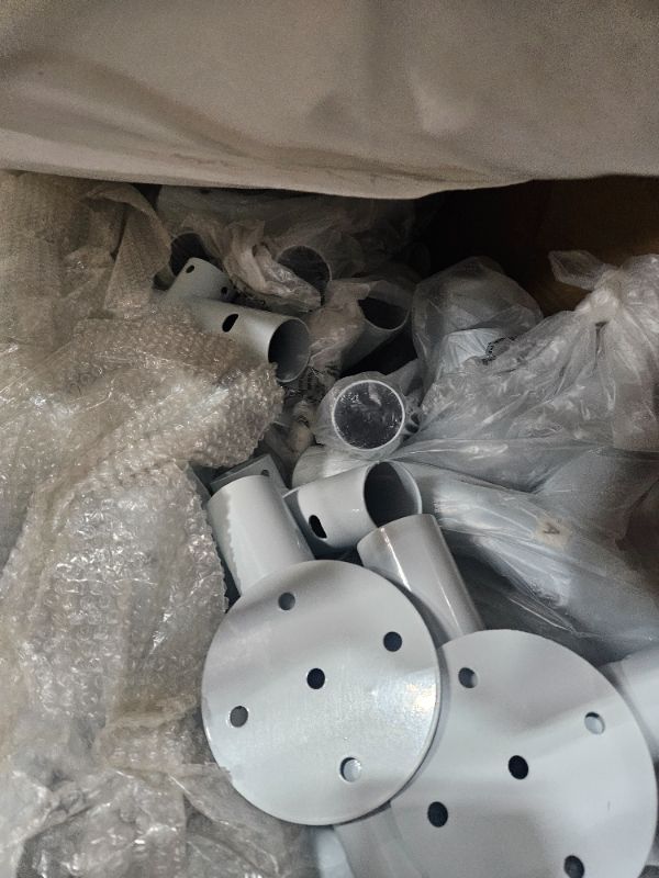 Photo 1 of ** MISSING LEGS, For Parts Only *******
COBIZI 10x20 Heavy Duty Pop up Canopy Tent with 6 sidewalls Easy Up Commercial Outdoor Wedding Party Tents for Parties All Season Wind & Waterproof Gazebo Roller Bag,White(Frame Thickened)