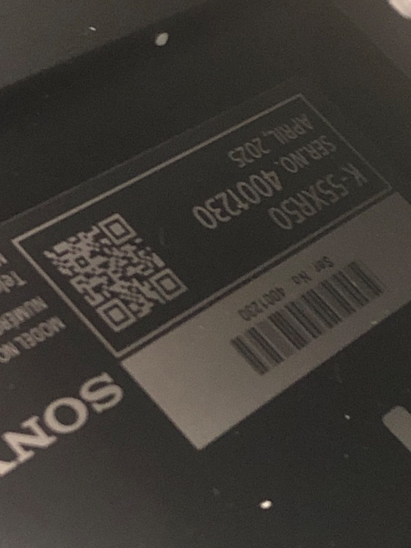 Photo 1 of (used)(missing feet and hardware) Sony BRAVIA 5 55 Inch TV, Mini LED, 4K Smart Google TV, XR Processor with AI Technology,120hz Television with Dolby Vision/Atmos
