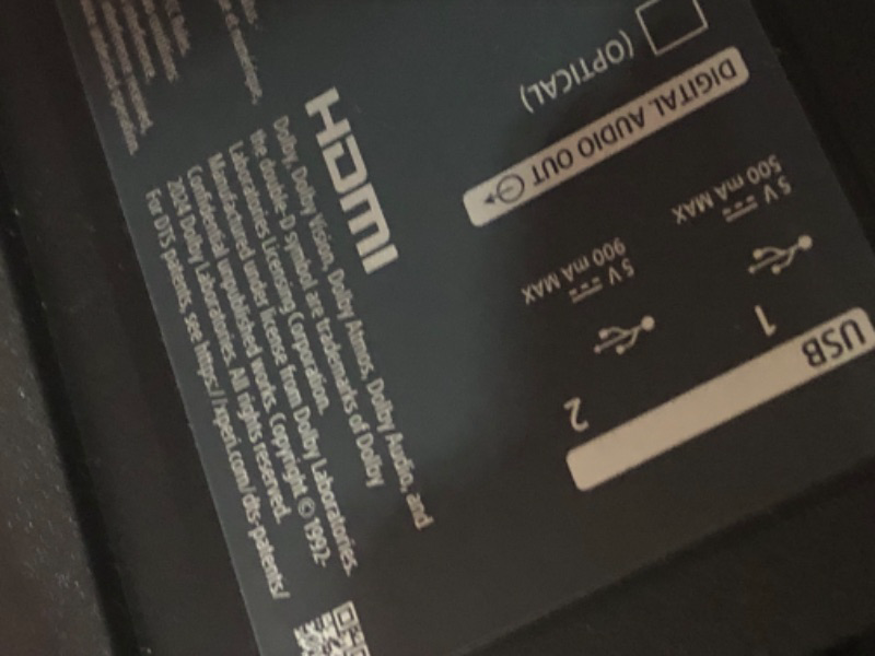 Photo 1 of (used)(missing feet and hardware) Sony BRAVIA 5 55 Inch TV, Mini LED, 4K Smart Google TV, XR Processor with AI Technology,120hz Television with Dolby Vision/Atmos