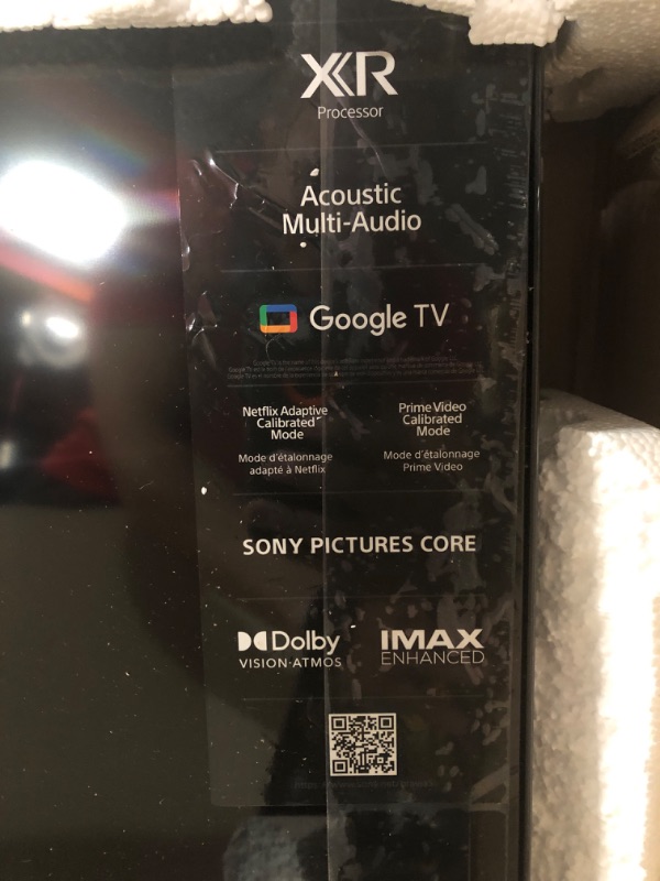 Photo 1 of (used)(missing feet and hardware) Sony BRAVIA 5 55 Inch TV, Mini LED, 4K Smart Google TV, XR Processor with AI Technology,120hz Television with Dolby Vision/Atmos
