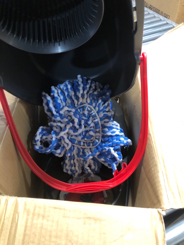 Photo 1 of
O-Cedar EasyWring Microfiber Spin Mop, Bucket Floor Cleaning System, Red, Gray, Standard