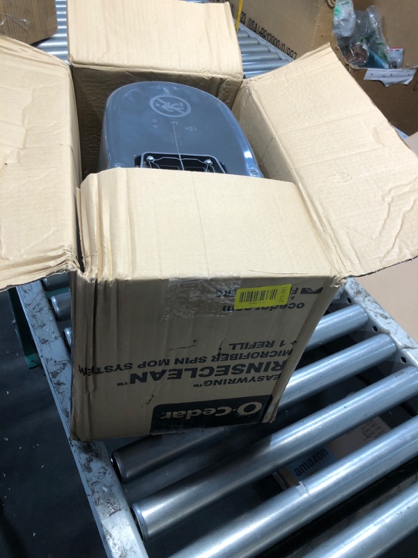 Photo 1 of
O-Cedar EasyWring Microfiber Spin Mop, Bucket Floor Cleaning System, Red, Gray, Standard