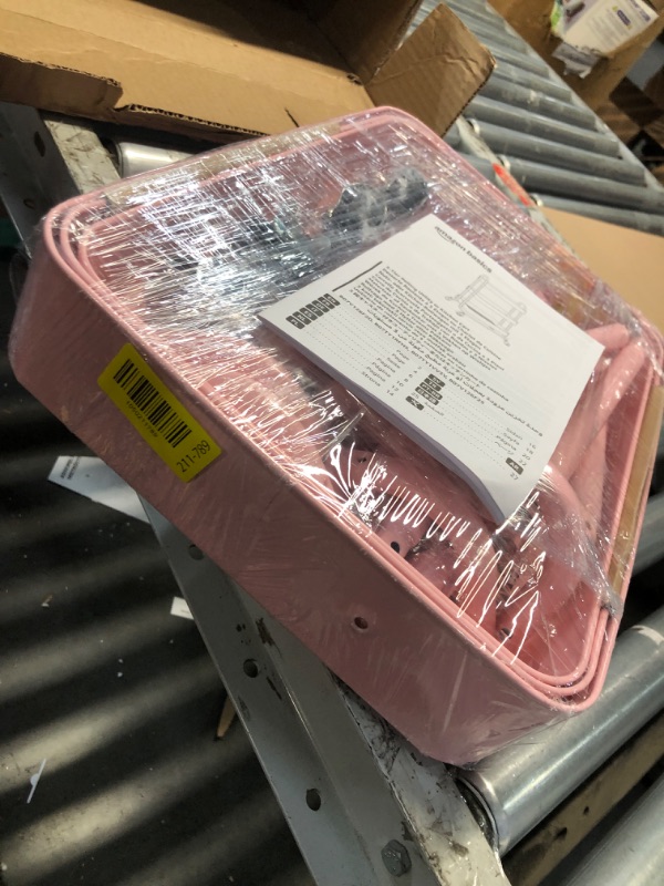 Photo 1 of 
Amazon Basics 3-Tier Rolling Utility or Kitchen Cart, Lockable Wheels, Multifunctional Storage, Dusty Pink