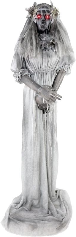 Photo 1 of
Haunted Hill Farm Lifesize 5.5-Ft Animatronic Scary Haunted Lady Statue with Touch Activated Lights and Sound, Battery-Operated Indoor or Covered Outdoor