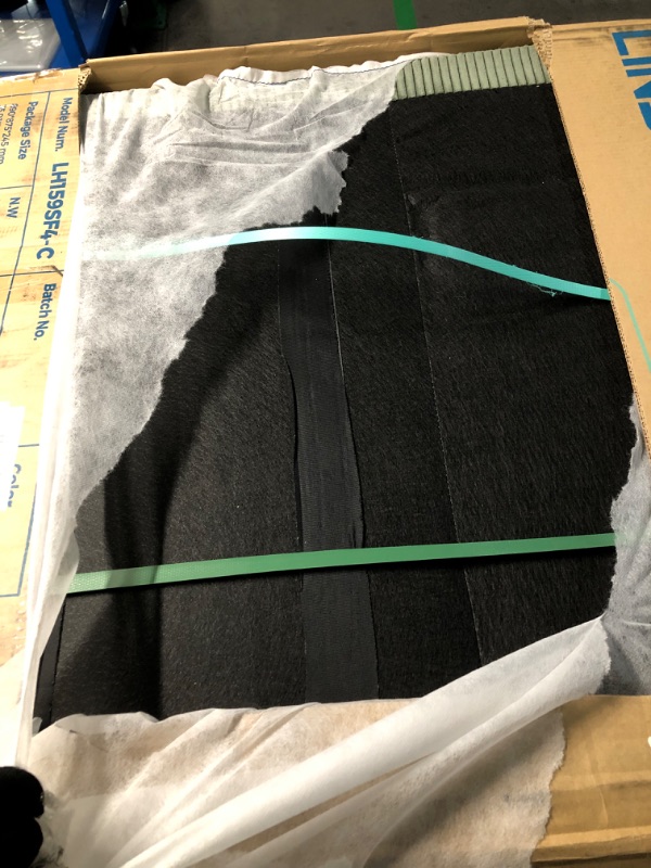 Photo 1 of ** Missing cushions *** LINSY HOME Futon Sofa Bed - Convertible Corduroy Futon Couch Bed with Adjustable Backrest, Modern Small Loveseat Sleeper Sofa for Small Spaces, Living Room, Apartment or Office (Green)