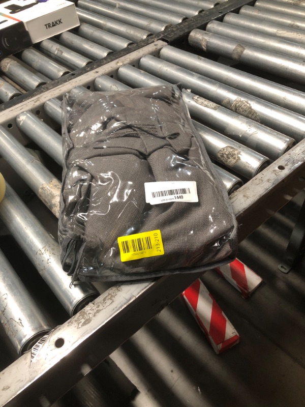 Photo 1 of (only one panel) Charcoal Grey Pinch Pleated Linen Curtains 90 Inches Long for Living Room Bedroom