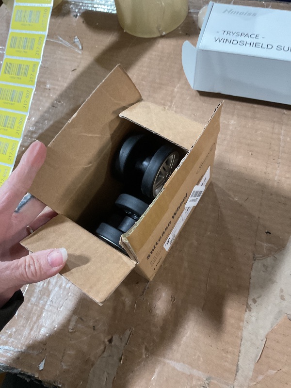 Photo 1 of 1 Pair Luggage Suitcase Wheels, Trunk Wheels, Luggage Wheel Spare Part Universal Wheel Replacement Luggage Suitcase Wheels for Luggage Suitcase Trolley, Mute Double Row Wheels