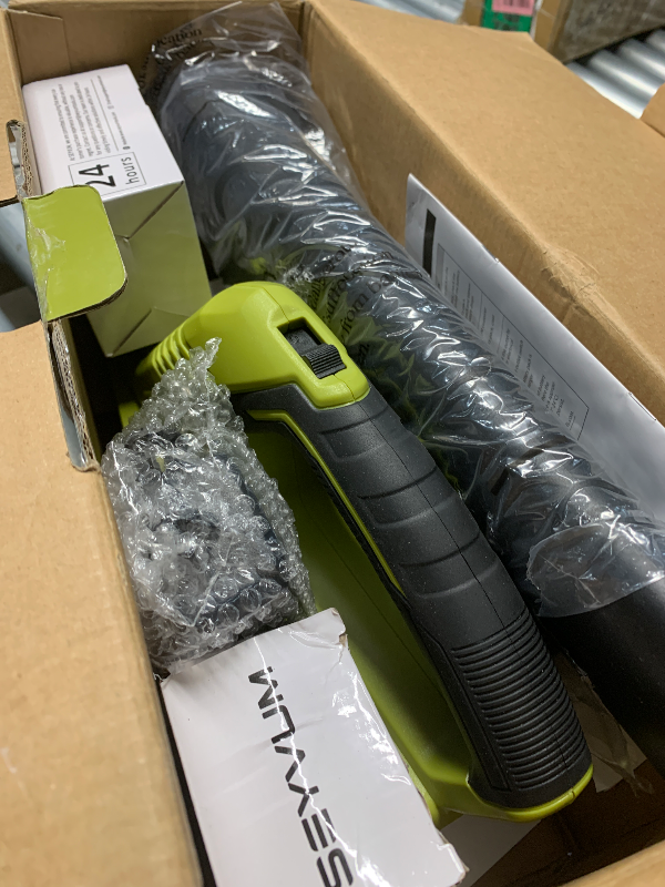 Photo 1 of (please see all images) SEYVUM Leaf Blower, 20V Cordless Blower with 2 x 2.0Ah Battery, Electric Leaf Blowers for Lawn Care, 320 CFM 150 MPH Battery Powered