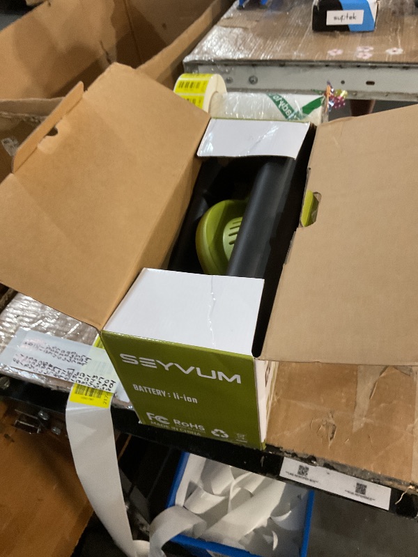 Photo 1 of (please see all images) SEYVUM Leaf Blower, 20V Cordless Blower with 2 x 2.0Ah Battery, Electric Leaf Blowers for Lawn Care, 320 CFM 150 MPH Battery Powered