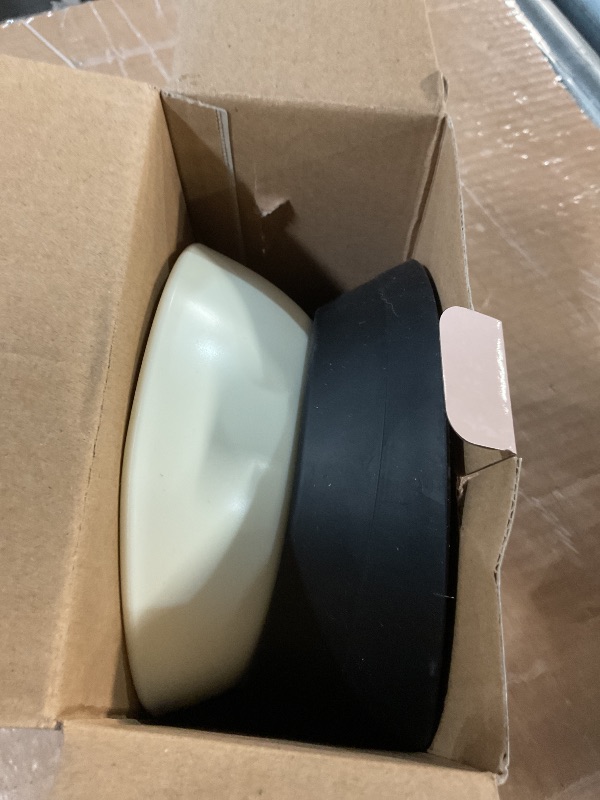 Photo 1 of ***(HEAVILY USED/ MINOR DAMAGE)***
Bulldog Bowl Anti-Slip Dog Cat Dish Detachable Rubber Dog Bowl Pet Sterile Tilted Pet Feeder Slope Base (Black, 2 Cup (Small/Medium Dog))