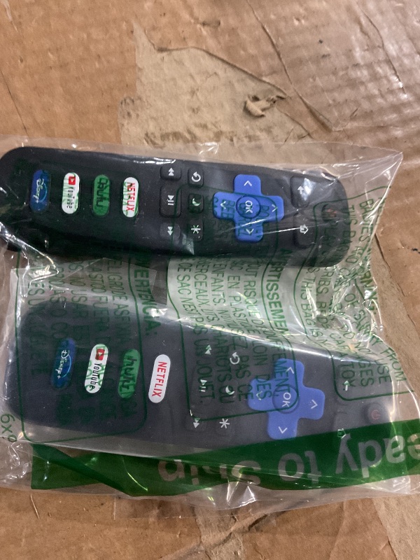 Photo 1 of (Pack of 2) Replacement for Roku TV Remote Control, Compatible with TCL Roku/Hisense Roku/Onn Roku/Roku Built-in Smart TVs. (Not Compatible with Roku Sticks or Box). 1 Year Warranty.