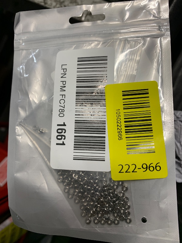 Photo 1 of 200 Pcs Stainless Steel Spacers Beads 4mm Round Bead Spacers 1.2mm Hole Metal Smooth Bead Finding for DIY Beading Jewelry Making