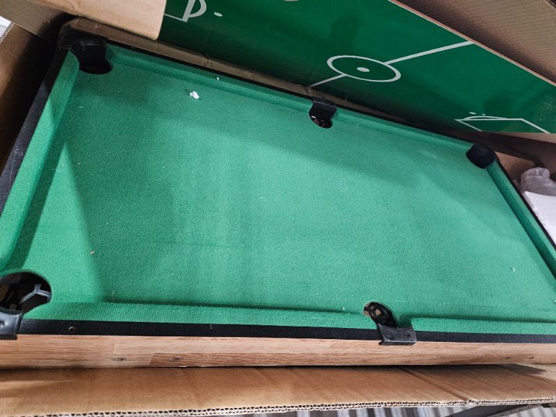Photo 1 of **FOR PARTS ONLY**  Multi Game Table, 48” Sports Arcade Games with Accessories, Ping Pong, Hockey, Pool Billiards, Soccer Foosball All in One, for Indoor and Outdoor, Family, Kids and Adults