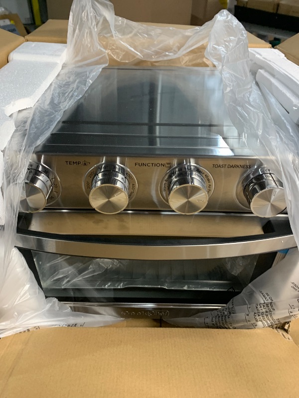 Photo 1 of (used)(dented)(see images) Geek Chef Air Fryer Toaster Oven 26 QT, Large AirFryer Convection Countertop Oven Combo with Easy Bake, Roast, Broil, Warm