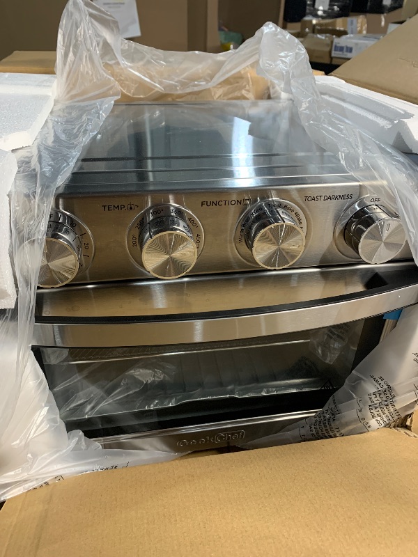 Photo 1 of (used)(dented)(see images) Geek Chef Air Fryer Toaster Oven 26 QT, Large AirFryer Convection Countertop Oven Combo with Easy Bake, Roast, Broil, Warm