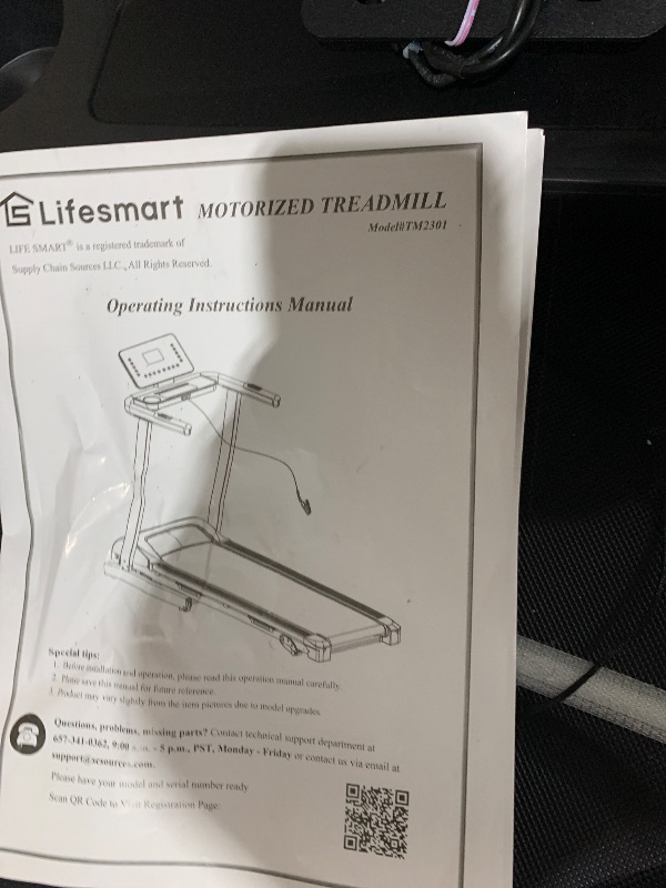 Photo 1 of ***PALLET TRUCK OR TRAILER PICKUP ONLY***
Lifesmart 2301 Folding Treadmill
