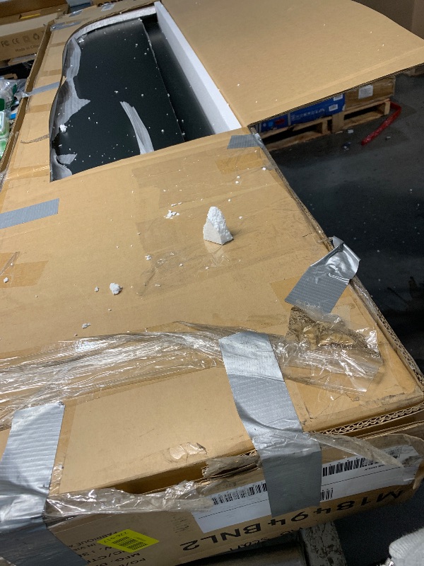 Photo 1 of ***MISSING PARTS***JOYMOR Solid Wood Low Twin Over Twin Bunk Bed for Kids/Junior, Bunk Bed Frame with Guardrails & Ladder for Boys Girls, No Box Spring Needed (Black)