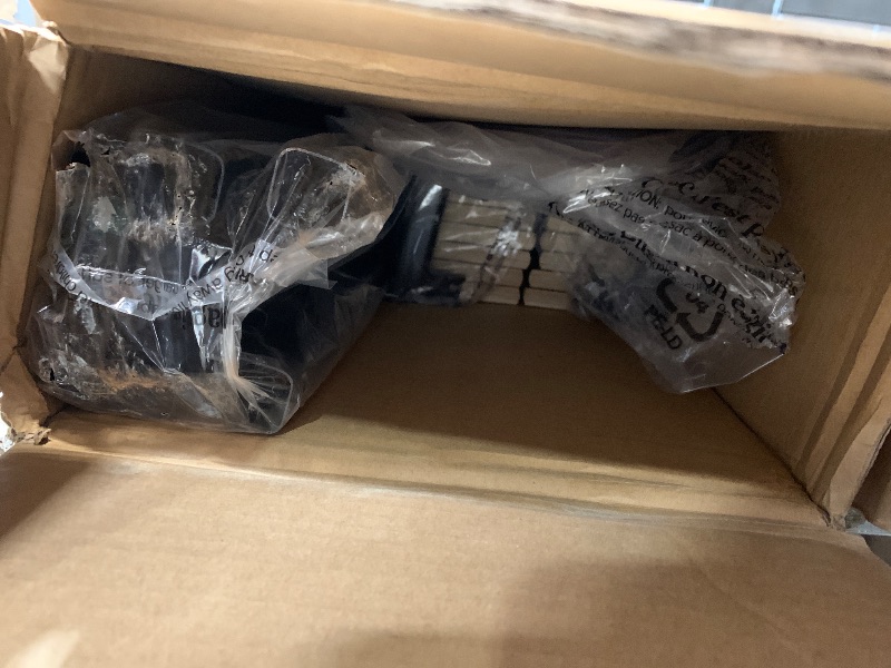 Photo 1 of ***STOCK PHOTO FOR REFERENCE ONLY***ZINUS Queen Maya Upholstered Bed Frame with Asymmetric Headboard, Durable Wooden Slats, Sturdy Framework, Noise Free Sleep, No Box Spring Needed, Easy Assembly, Eco Friendly Packaging, Dark Grey