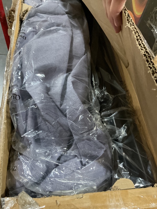 Photo 1 of ***STOCK PHOTO FOR REFERENCE ONLY***ZINUS Queen Maya Upholstered Bed Frame with Asymmetric Headboard, Durable Wooden Slats, Sturdy Framework, Noise Free Sleep, No Box Spring Needed, Easy Assembly, Eco Friendly Packaging, Dark Grey