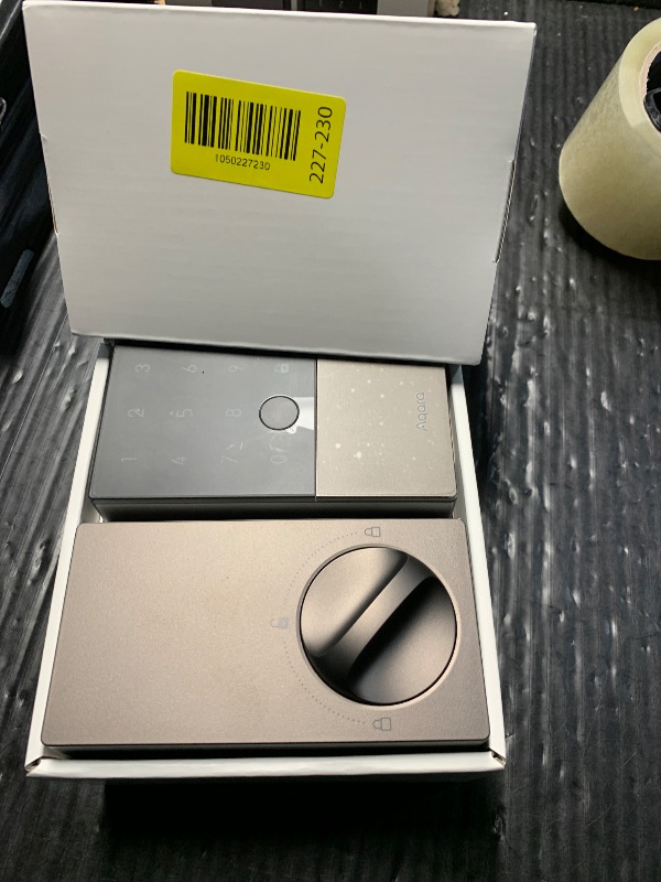 Photo 1 of Aqara Smart Lock U100, Fingerprint Keyless Entry Door Lock with Apple Home Key, Touchscreen Keypad, Bluetooth Electronic Deadbolt, IP65 Weatherproof, Supports Apple HomeKit, Alexa, Google, IFTTT, Gray