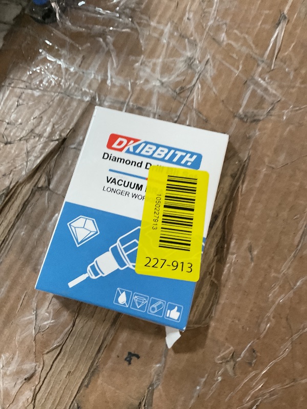 Photo 1 of ***(USED)***DKIBBITH 7 Pack Dry Diamond Drill Bits & Tile Drill Bits Set for Ceramic, Porcelain, Marble, Granite, Stone, Glass - Round Shank 3/16", 1/4"(x2), 5/16", 3/8", 1/2"+1 Pack Masonry Drill Bit 1/4"