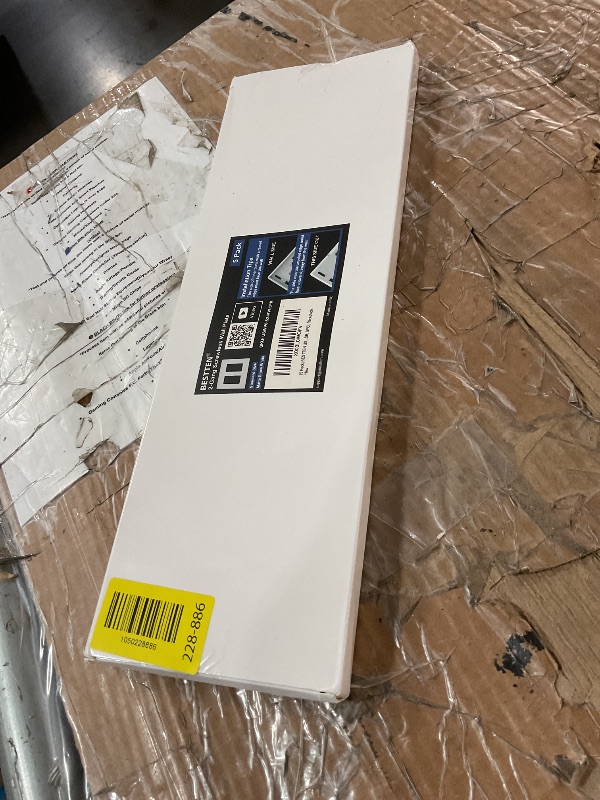 Photo 1 of (5 Pack) BESTTEN USWP6 Matte Snow White Screwless Decorator Wall Plate, 2-Gang Outlet Cover, Decor Switch Face Plate, H4.69” x W4.73”, UL Listed