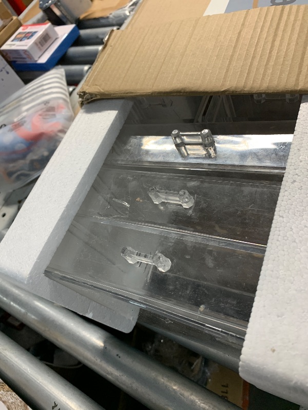 Photo 1 of ***(HEAVILY USED/ MINOR DAMAGE)***Sorbus Acrylic Makeup Organizer Set, 7-Drawer Vanity & Countertop Cosmetic Storage with Small & Wide Drawers, Clear Makeup Storage for Brushes, Lipsticks, Jewelry – Holiday Gift for Women & Teens